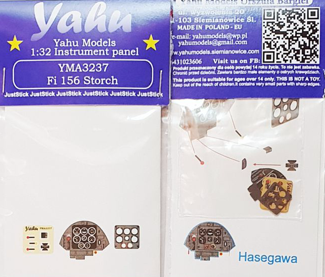 Yahu Models YMA3237 1:32 Fieseler Fi-156C 'Storch' Photoetched instrument panels