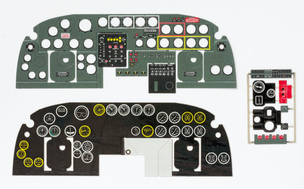 Yahu Models YMA3251 1:32 Consolidated B-24J Liberator instrument panel