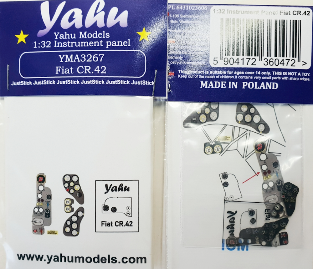 Yahu Models YMA3267 1:32 Fiat CR.42 instrument panel