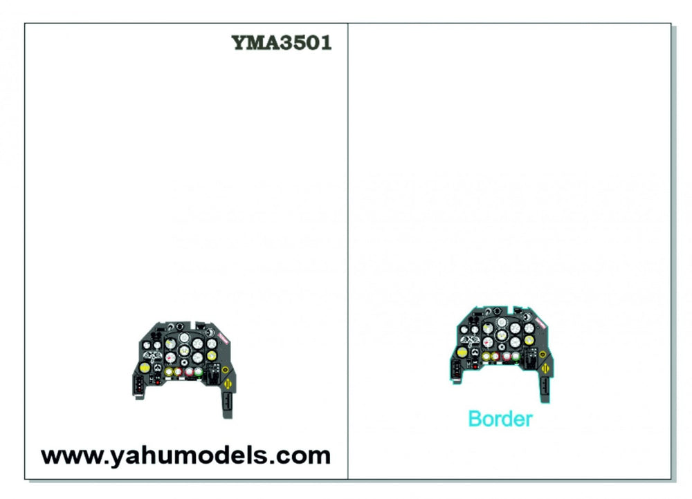Yahu Models YMA3501 1:35 Junkers Ju-87G "Stuka" instrument panel