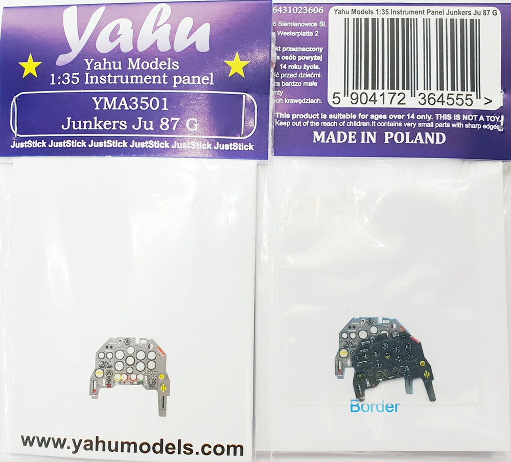Yahu Models YMA3501 1:35 Junkers Ju-87G "Stuka" instrument panel