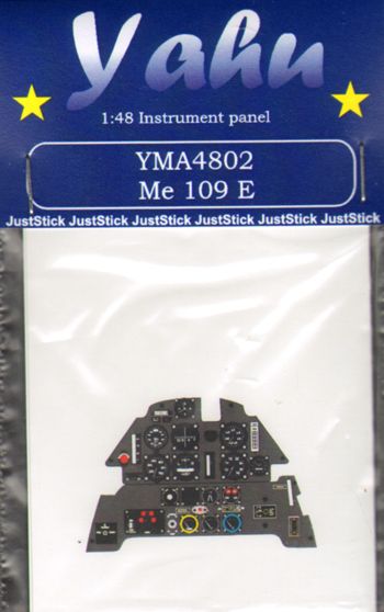 Yahu Models YMA4802 1:48 Messerschmitt Bf-109E Photoetched instrument panels