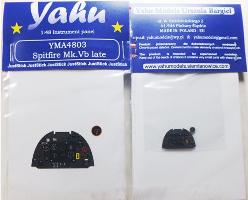 Yahu Models YMA4803 Spitfire Mk.VB Late Instrument Panel 1:48