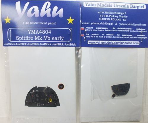 Yahu Models YMA4804 Spitfire Mk.VB Early Instrument Panel 1:48