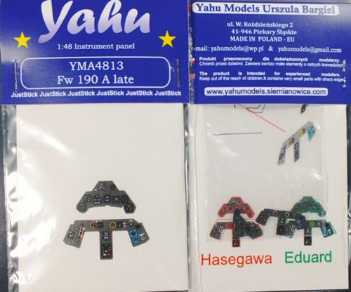 Yahu Models YMA4813 Focke-Wulf Fw-190A Late Instrument Panel 1:48