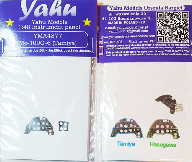 Yahu Models YMA4877 Messerschmitt Bf-109G-6 Instrument Panel 1:48