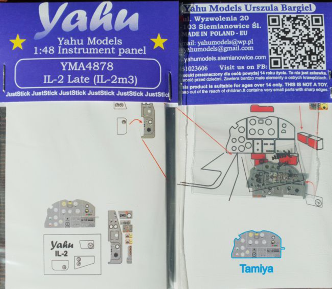 Yahu Models YMA4878 1:48 Ilyushin IL-2 Sturmovik Late