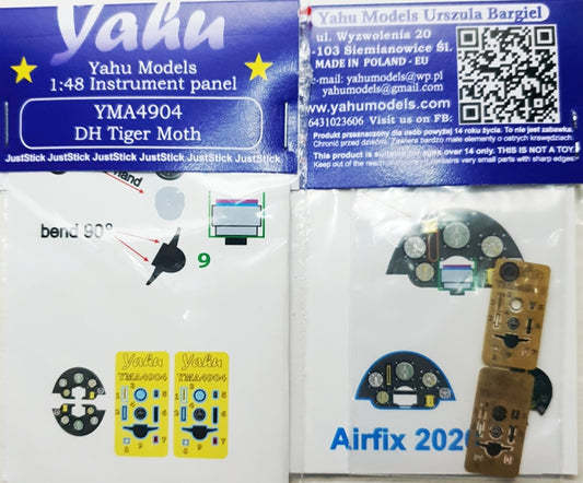 Yahu Models YMA4904 1:48 de Havilland DH.82a Tiger Moth instrument panel