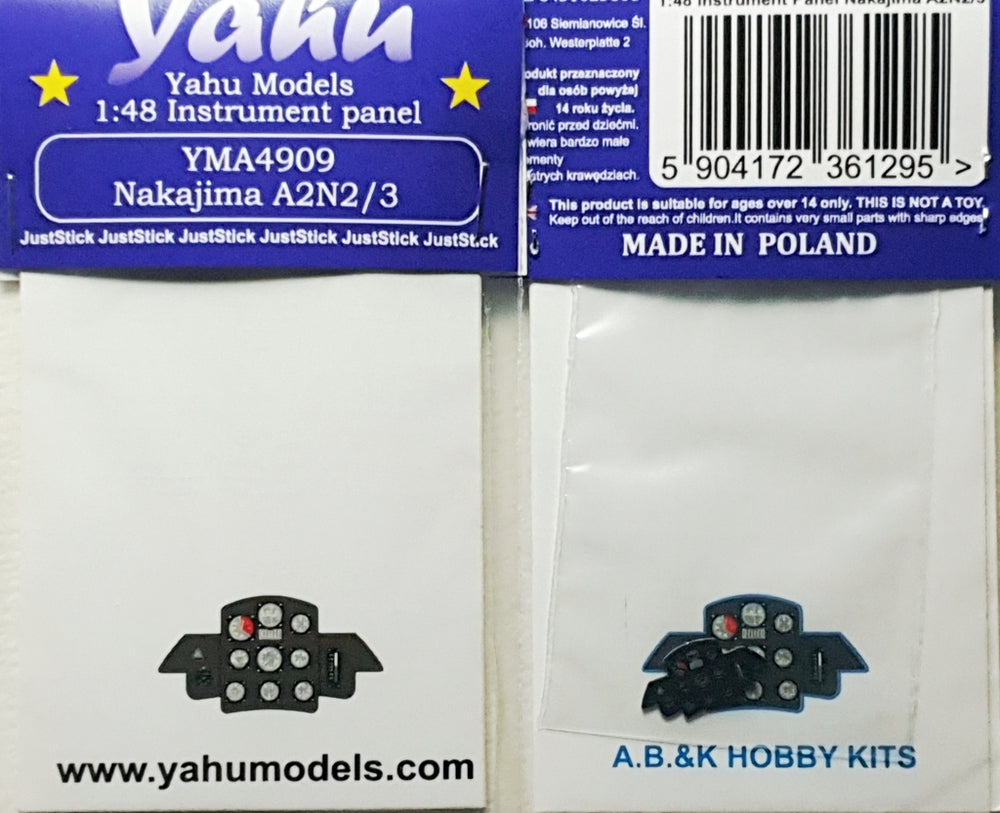 Yahu Models YMA4909 1:48 Nakajima A2N2/A2N3