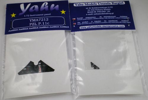 Yahu Models YMA7212 1:72 PZL P.11C Photoetched instrument panels
