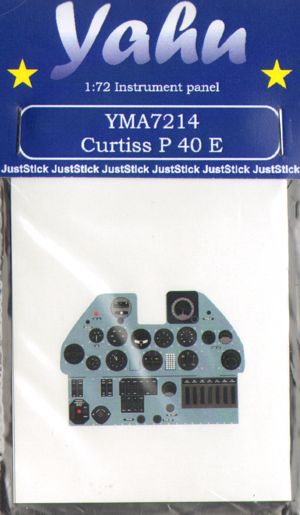 Yahu Models YMA7214 1:72 Curtiss P-40E Photoetched instrument panels