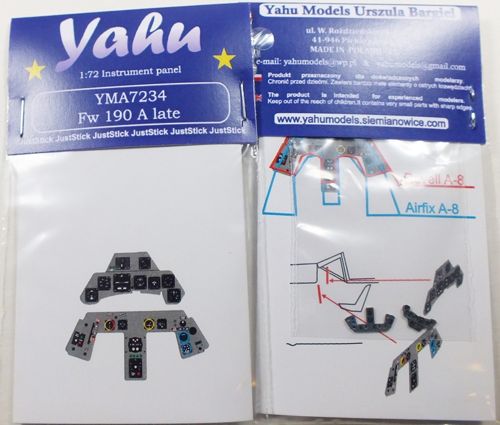 Yahu Models YMA7234 1:72 Focke-Wulf Fw-190A late  Photoetched instrument panels