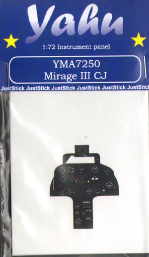 Yahu Models YMA7250 1:72 Dassault_Mirage IIICJ Photoetched instrument panels