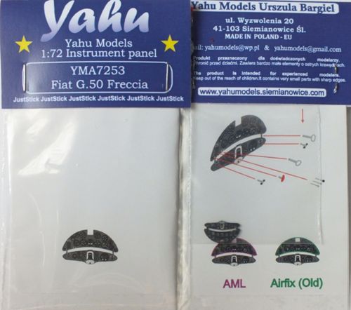 Yahu Models YMA7253 1:72 Fiat G.50  Photoetched instrument panels