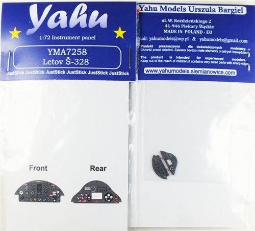 Yahu Models YMA7258 1:72 Letov S.328 instrument panels