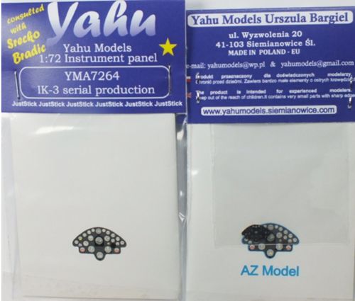 Yahu Models YMA7264 1:72 Rogozarski IK-3 Photoetched instrument panels