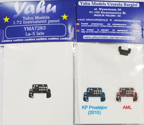 Yahu Models YMA7283 1:72 Lavochkin La-5FN/La-5F Photoetched instrument panels