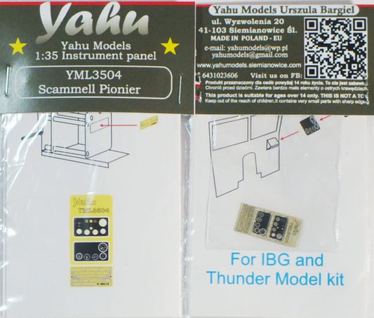 Yahu Models YML3504 1:35 Scammell Pioneer Photoetched instrument panels