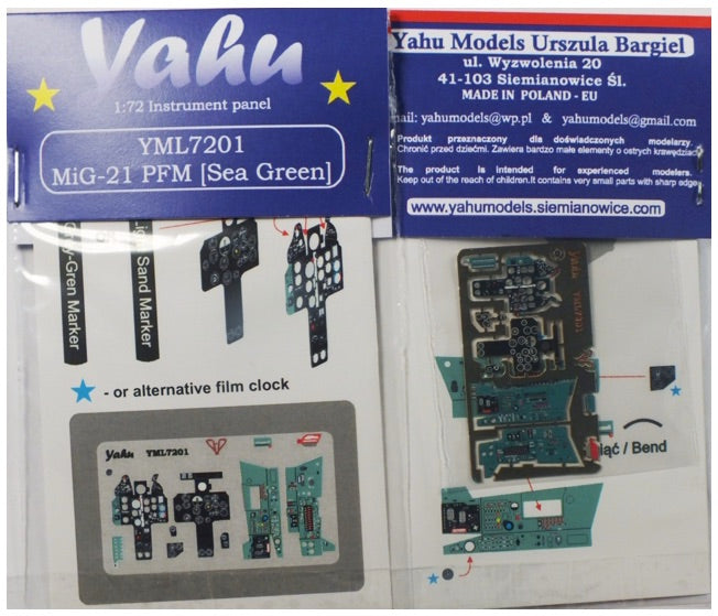 Yahu Models YML7201 1:72 Mikoyan MiG-21 PFM