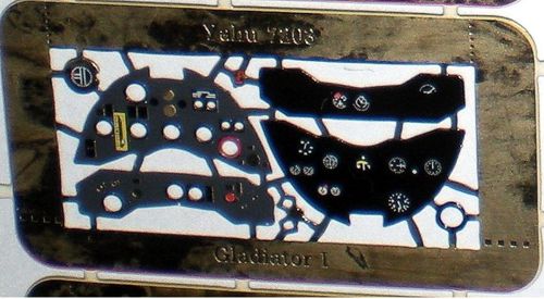 Yahu YML7203 Gloster Gladiator Mk.I Etched Instrument Panel 1:72