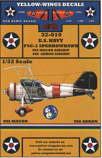 Yellow Wings YW32010 1:32 Curtiss F9C-2 'Sparrowhawk' for the Williams Bros