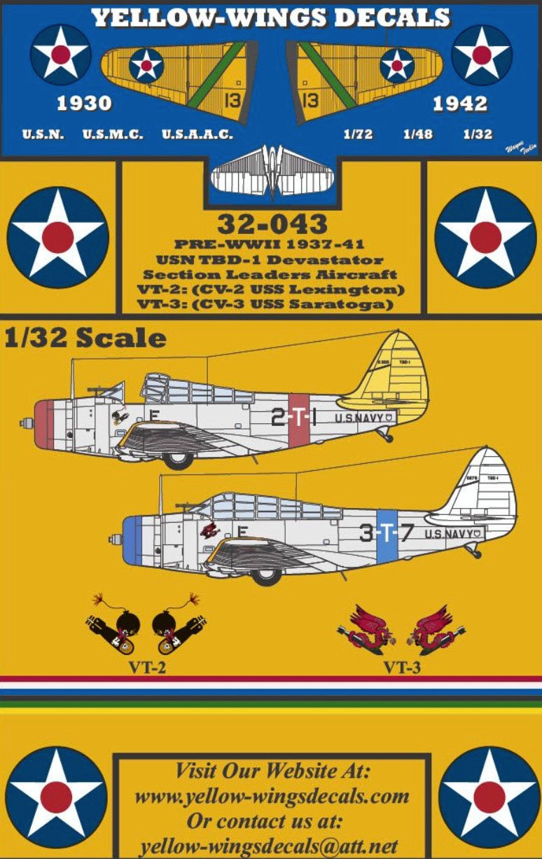 Yellow Wings YW32043 1:32 U.S