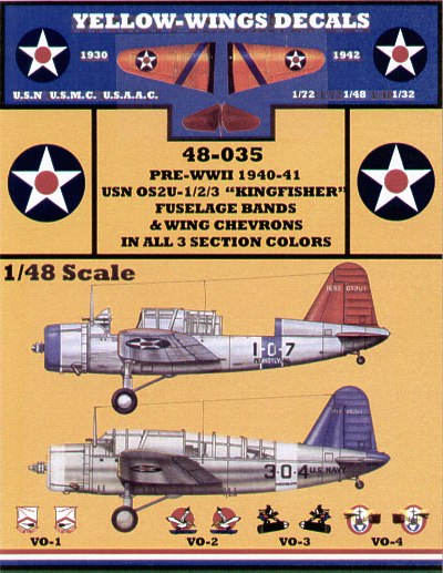 Yellow Wings YW48035 1:48 Vought OS2U-1/2/3 Kingfishers