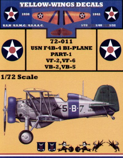 Yellow Wings YW72011 1:72 Boeing F4B-4 Pt 1