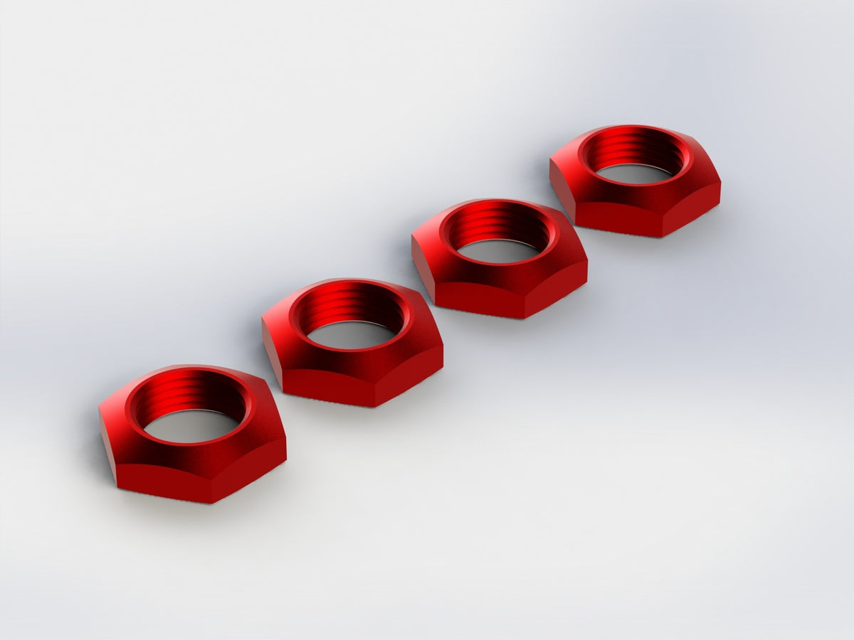 Arrma Aluminum Wheel Nut 17mm Red Nero (4) AR330360