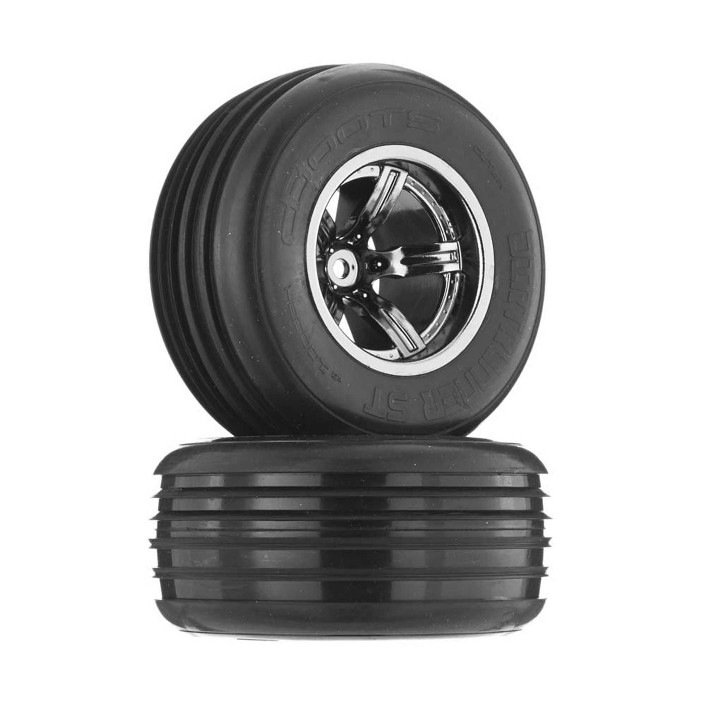 Arrma Dirtrunner ST Tire/Whl Blk/Chrm Fr (2) AR550008