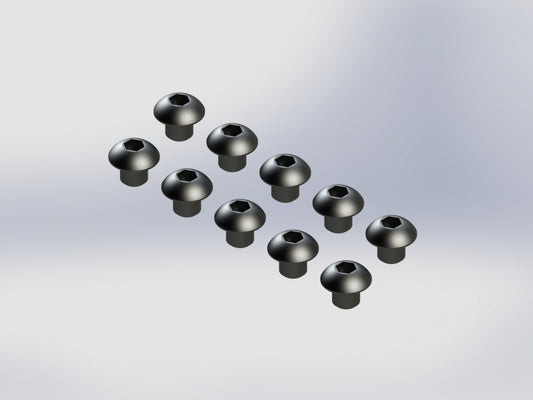 Arrma Button Head Hex Machine Screw 3x3mm (10) AR721303