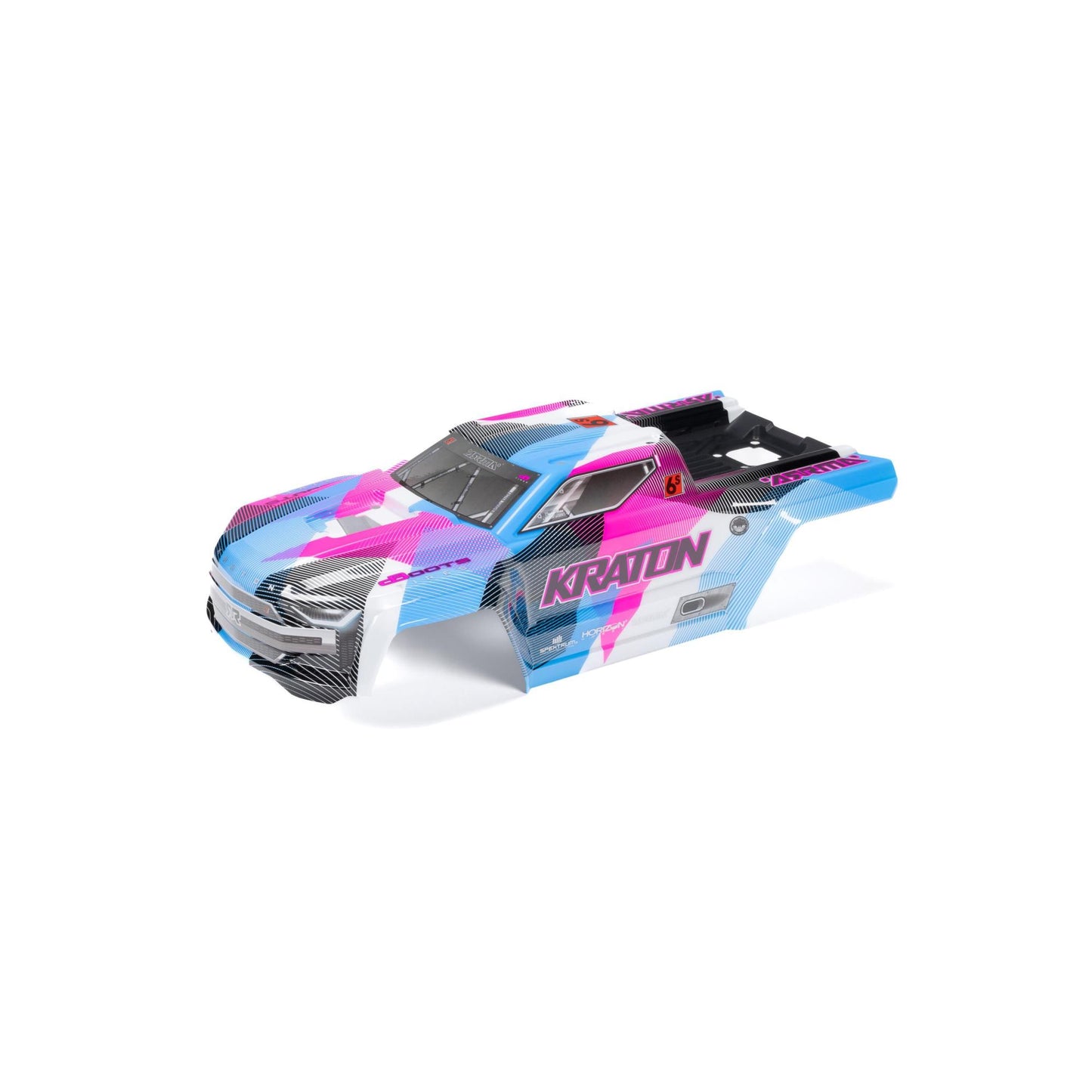 Arrma Painted Body with Decals, Blue/Pink: KRATON 6S BLX V6 1:8 ARA-1518