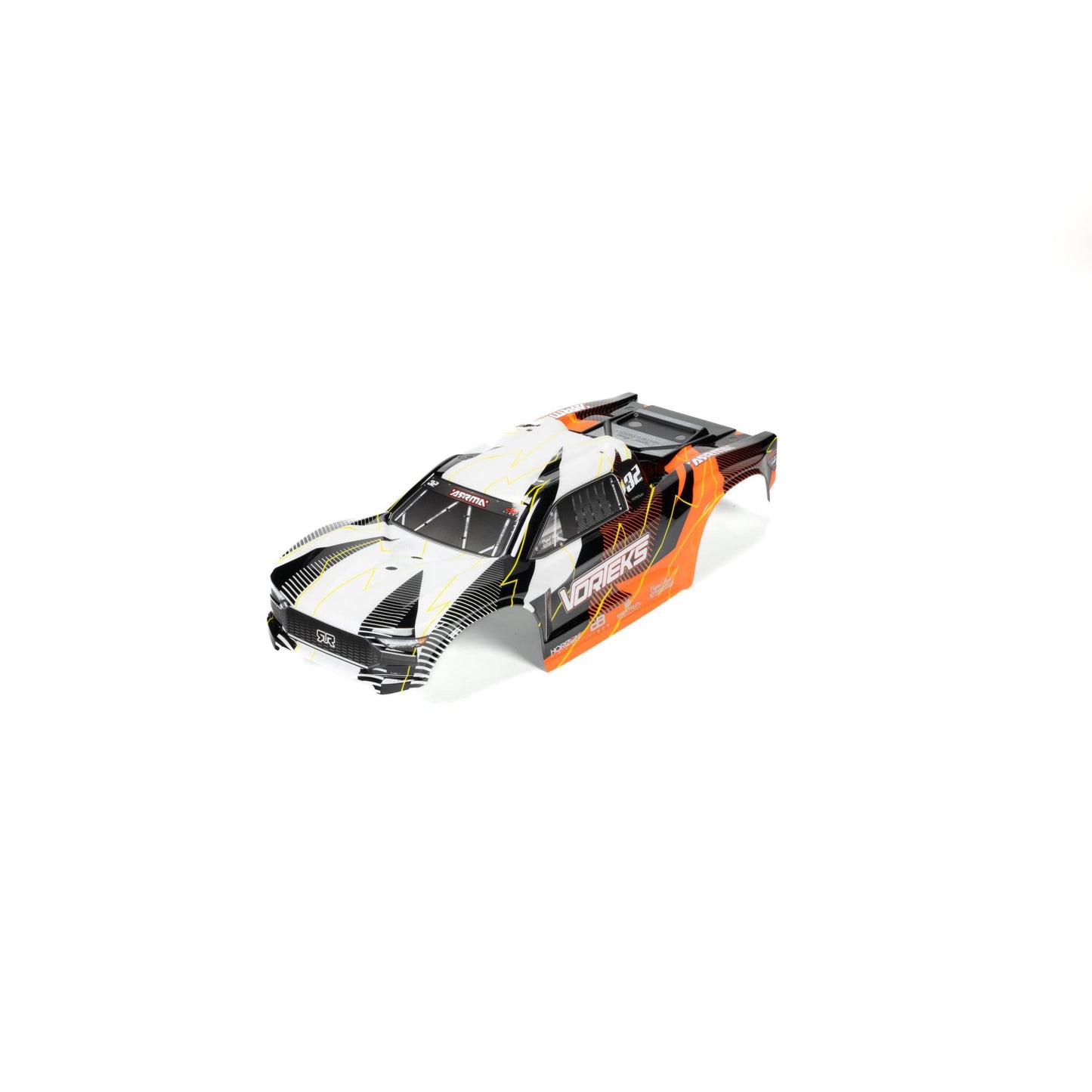Arrma Vorteks Clipless Painted Trimmed Body Set w/Decals, Orange ARA-1555