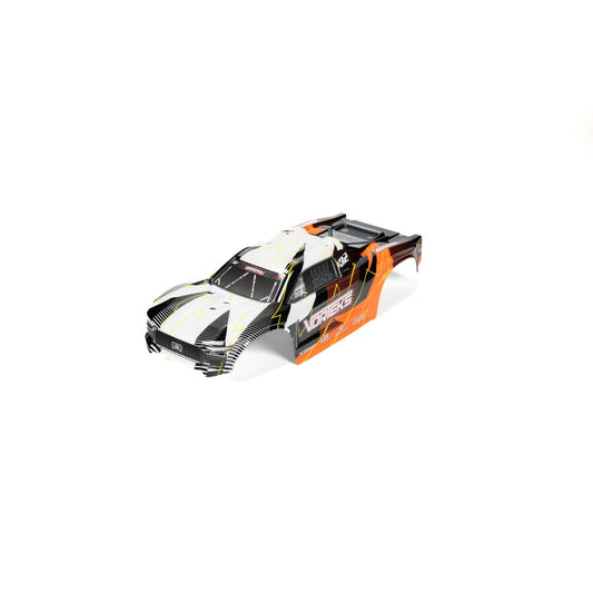 Arrma Vorteks Clipless Painted Trimmed Body Set w/Decals, Orange ARA-1555
