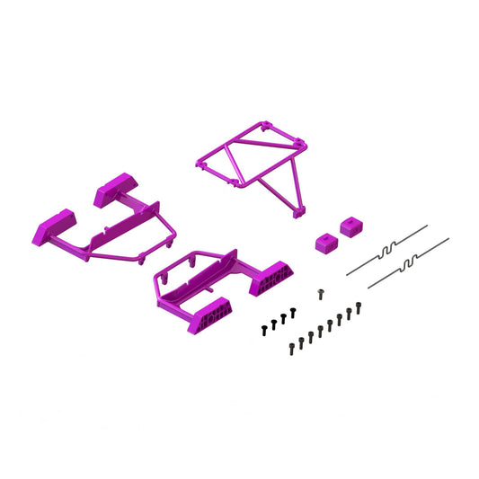 Arrma Desert Truck Body Roll Cage Set, Purple: GROM ARA-1568