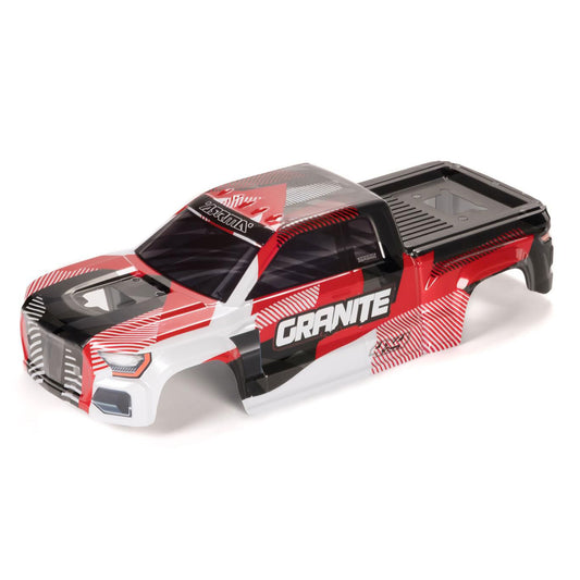 Arrma GRANITE Clipless Painted Decaled Trimmed Body, Red ARA-1622