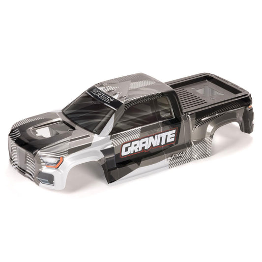 Arrma GRANITE Clipless Painted Decaled Trimmed Body, Gun Metal ARA-1623