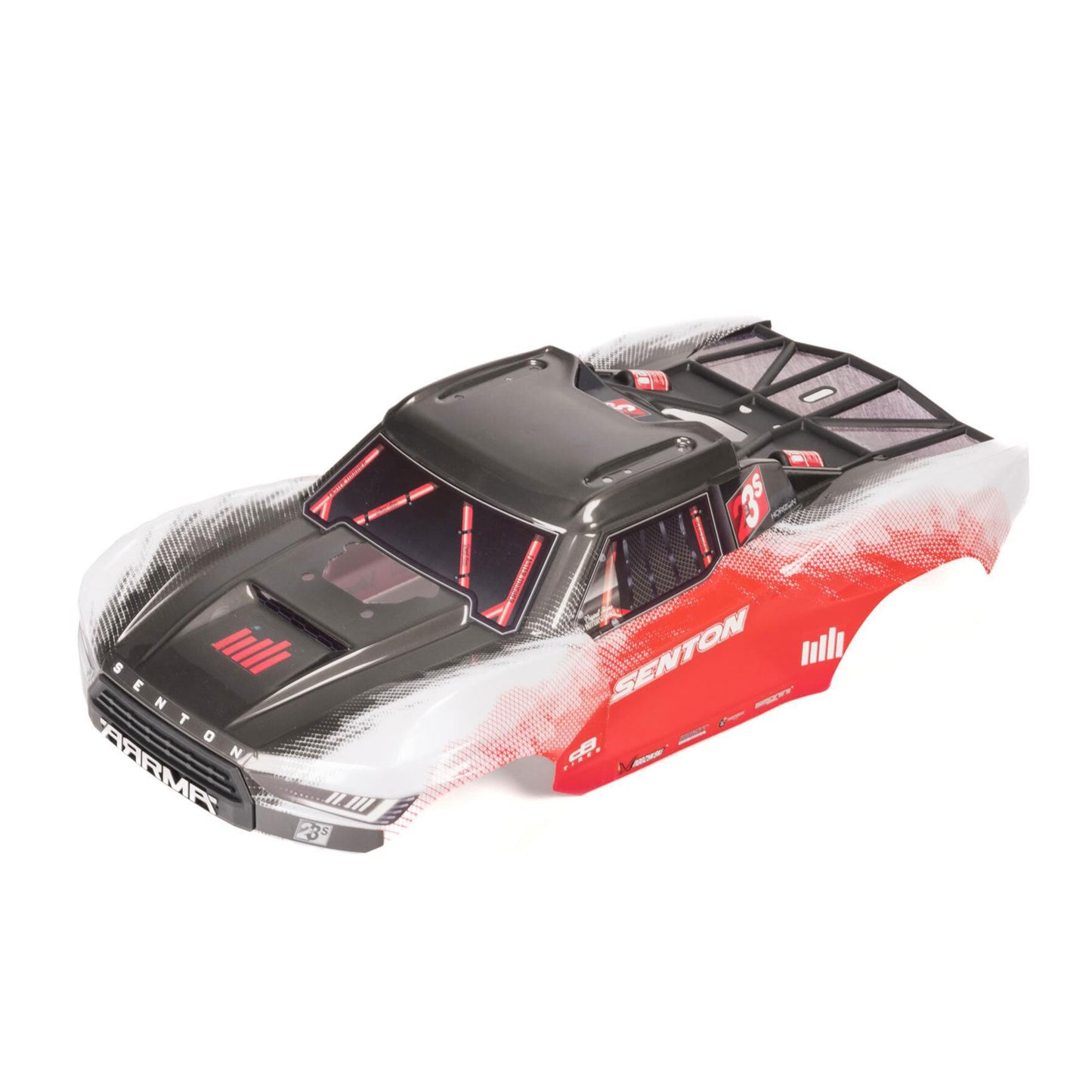 Arrma SENTON Clipless Painted Decaled Trimmed Body, Red ARA-1626