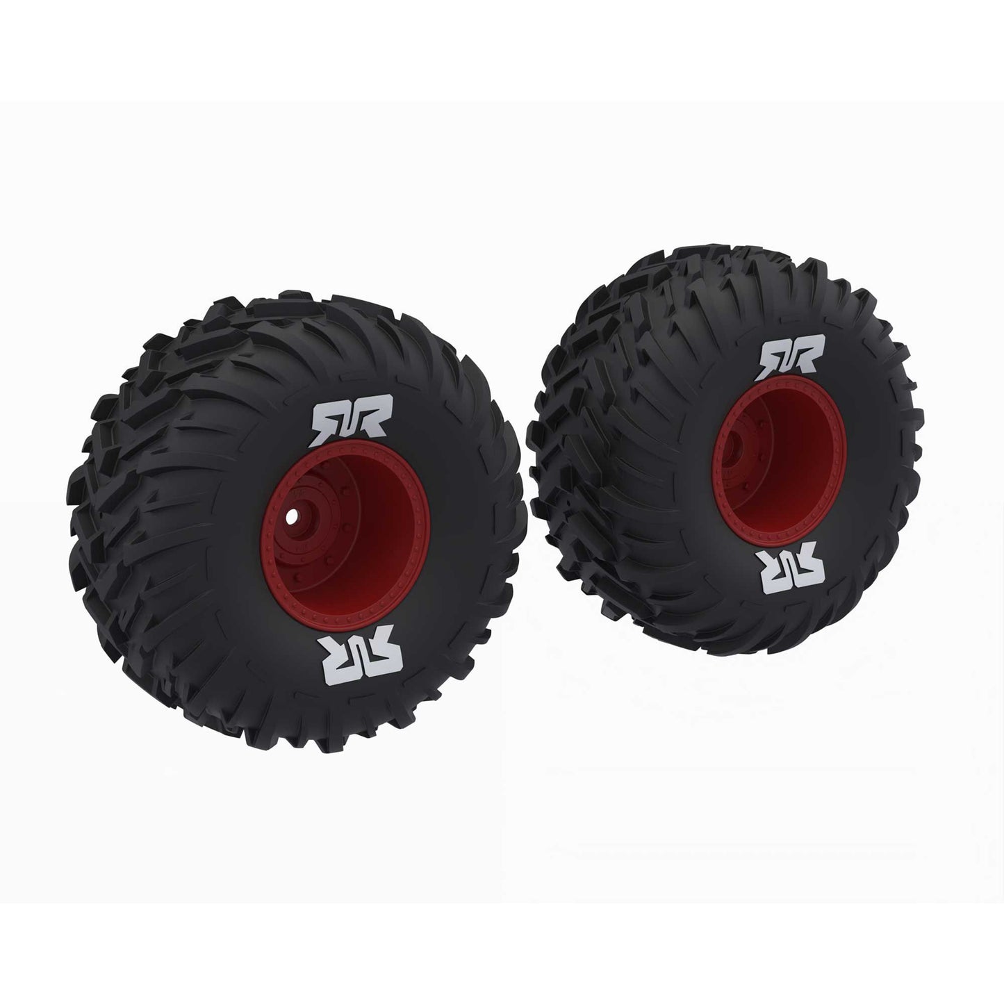 Arrma dBoots Cut Chevron MT Tire Set Glued, Red ARA-2574
