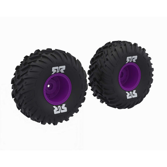 Arrma dBoots Cut Chevron MT Tire Set Glued, Purple ARA-2576