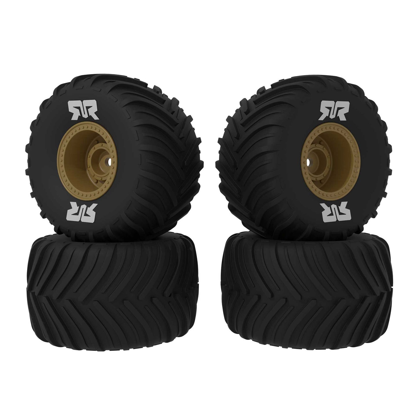 Arrma dBoots Chevron MT Tire Set Glued, Bronze (2 Pairs): GROM ARA-2586