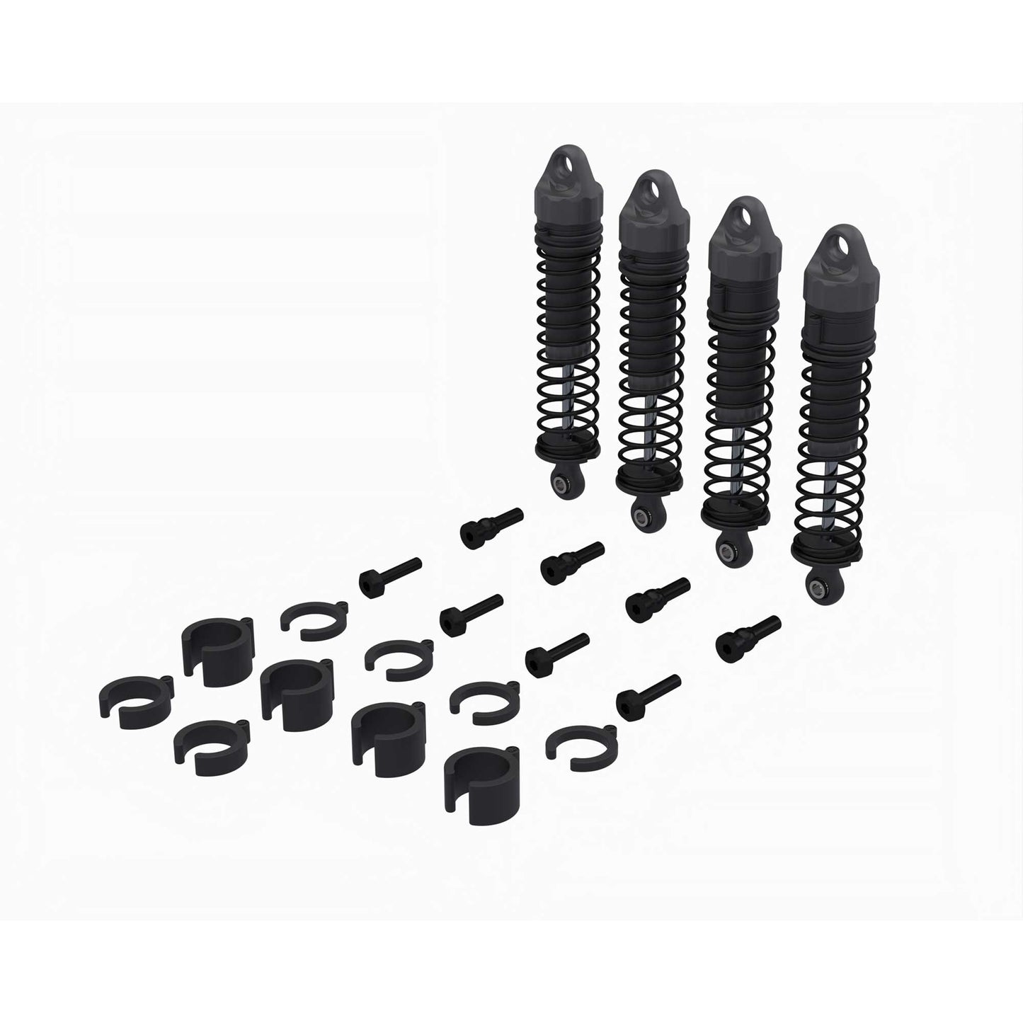 Arrma Shock Set, 71mm Length, 500cSt Oil (4): GROM ARA-2591