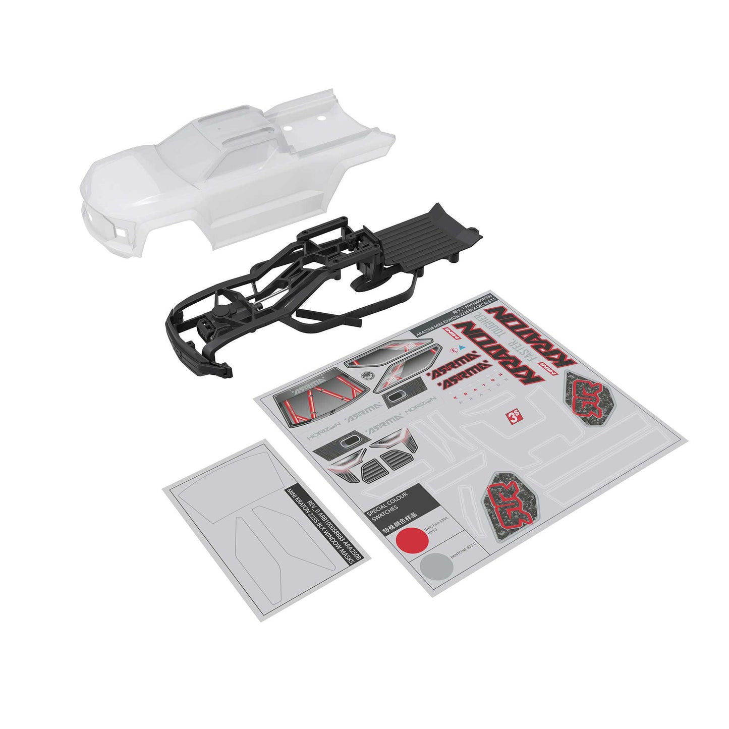 Arrma MINI KRATON Body, Clear ARA-2651