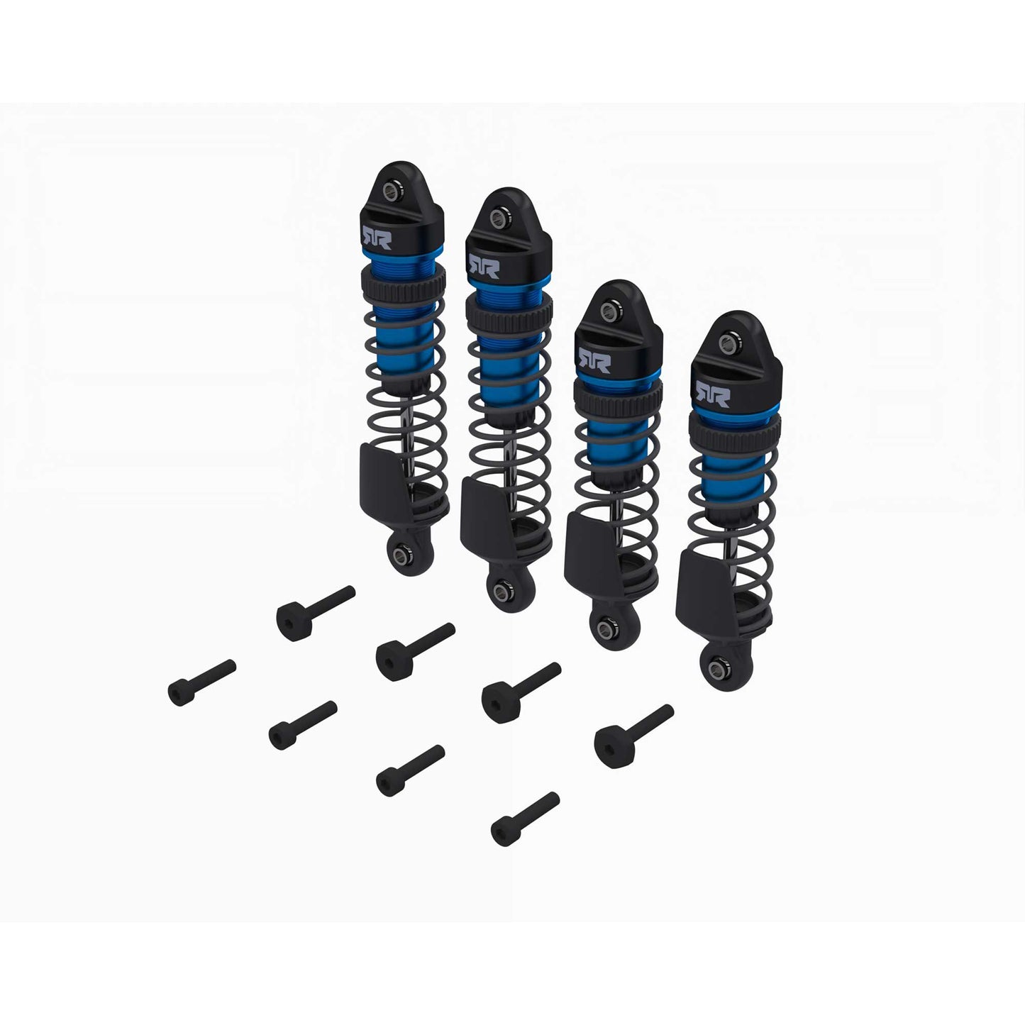Arrma Shock Set, Front/Rear Assembled, TBC cSt Oil, Blue (4Pcs): M ARA-2671