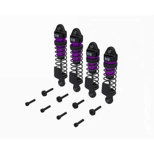 Arrma Shock Set, Front/Rear Assembled, TBC cSt Oil, Purple (4Pcs): ARA-2762