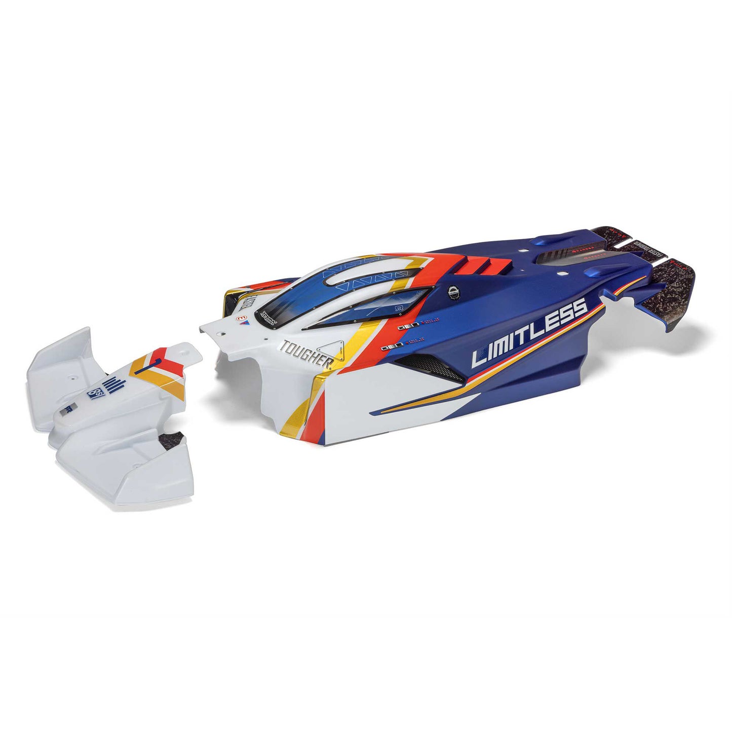 Arrma LIMITLESS Painted Decaled Trimmed Body (White/Blue) ARA-2810