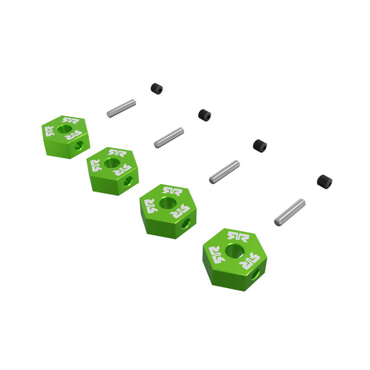 Arrma 12mm Metal Wheel Hex Set (4), Green ARA-3118