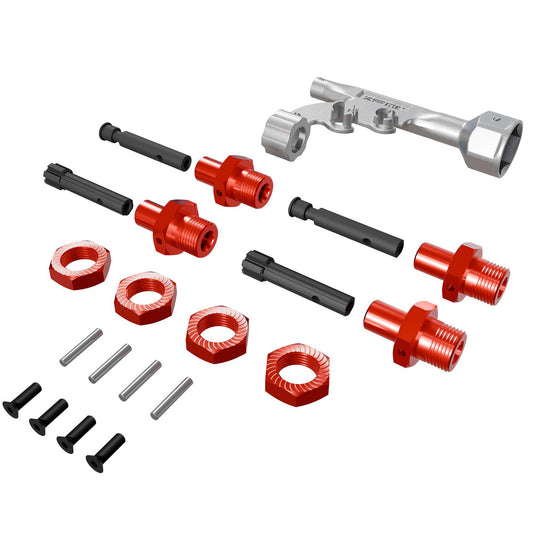 Arrma 17mm Wheel Hex Conversion for Threaded Axles (+10mm Offset) ARA-3150
