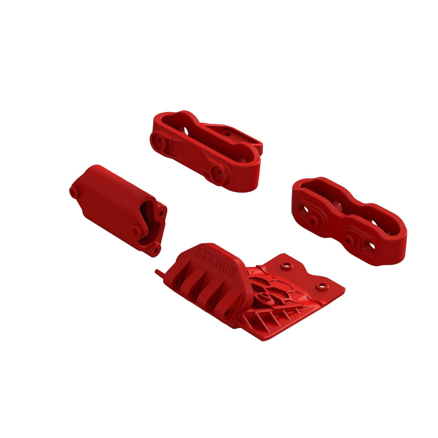 Arrma Lower Skid And Bumper Mount Set, Red ARA320777