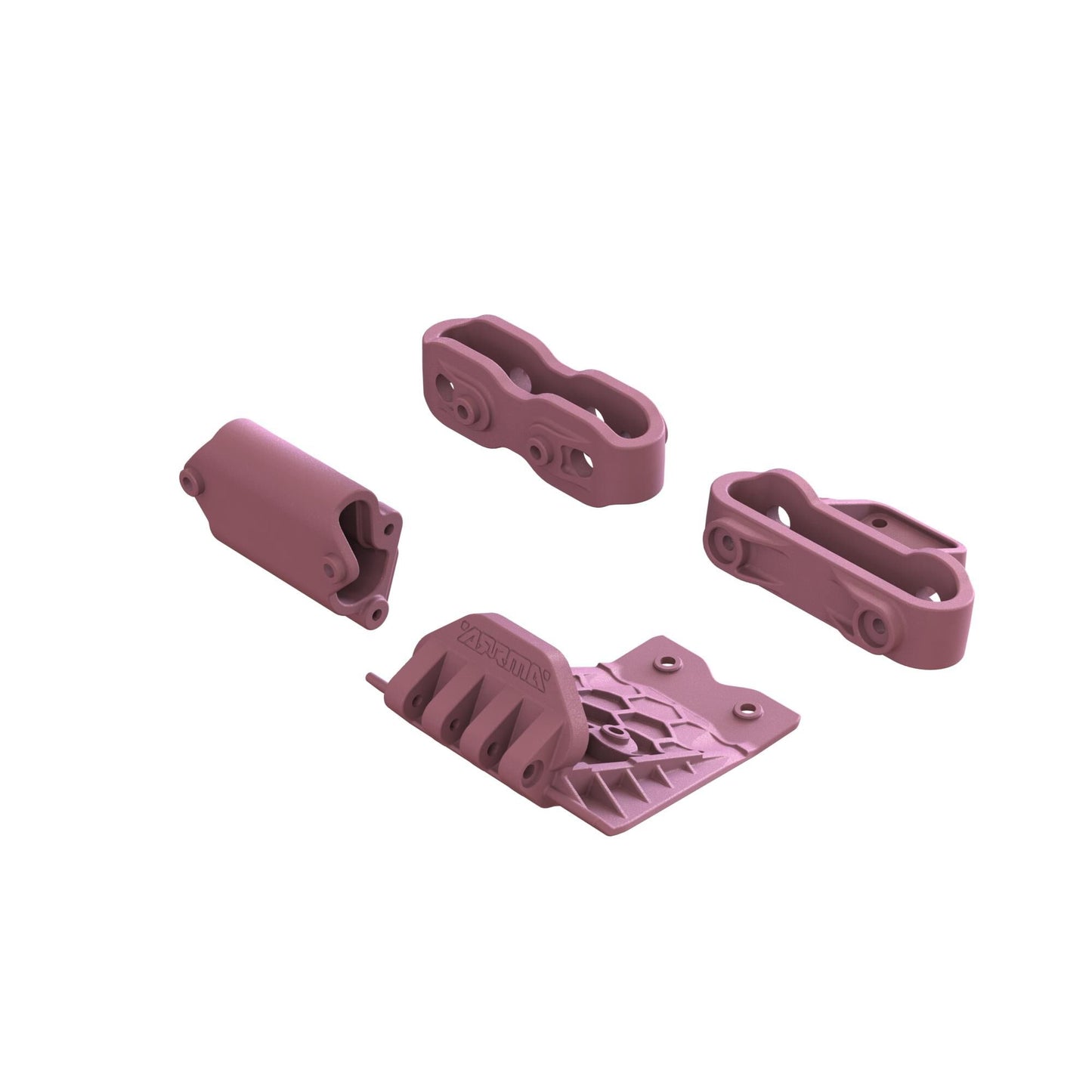 Arrma Lower Skid And Bumper Mount Set, Pink ARA320783